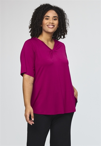 Studio - Lykke T-shirt, Mørk Pink